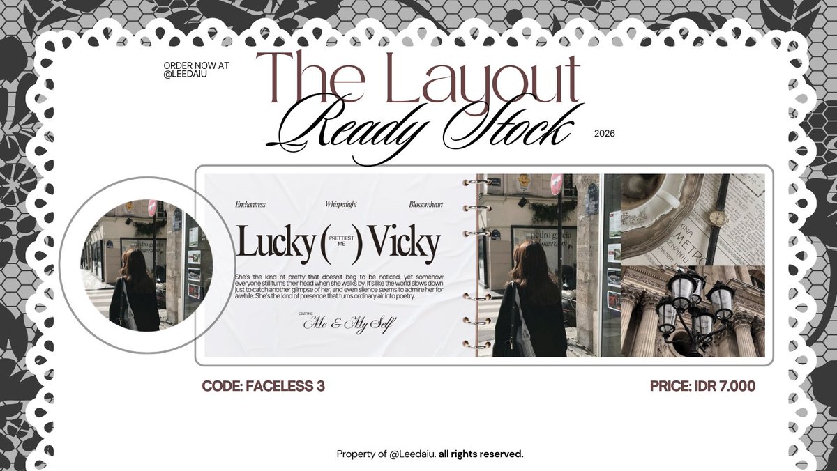 leedaiu's tweet photo. help repost boleh? #bealanja 

aku ada ready stock layout ulzzang faceless yang bisa diklaim di dm atau tele seharga 7.000 aja! kode layout bisa dicek di pict ya. mari jajaan kak? hasil 50% layout akan didonasikan untuk charity.

tag. wts want to sell layout faceless https://t.co/bUeUe5OnT4