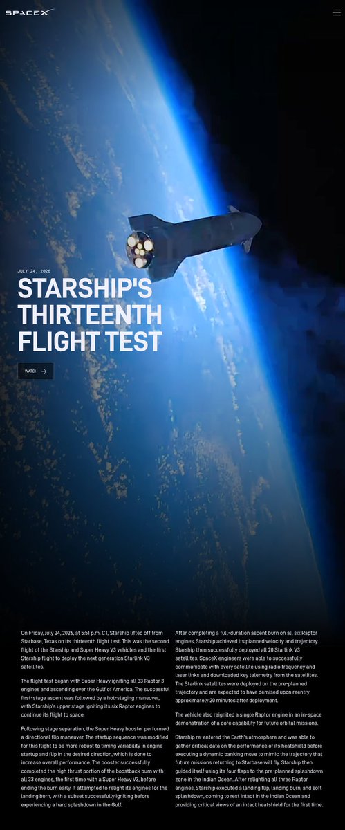 SpacesFuture's tweet photo. #STcSX

Full Reusability Development Progress ♻️♻️

Starship Flight 13 ITF13 
Block 3 (V3-F2 [S40 on B20])¹ 7.24 ✅ 🤩 ¹ ¹`

Stoke Nova Stage 2 Fit Check ² 8.7 ✅ 🤩
__
²https://t.co/tH7qEuL5gY
¹`https://t.co/ad9JH8pmsG
¹https://t.co/CmfkUuWULl
^https://t.co/GMnCmJGB4L
¹⬜²⬜ https://t.co/ejaK2OIfYR
