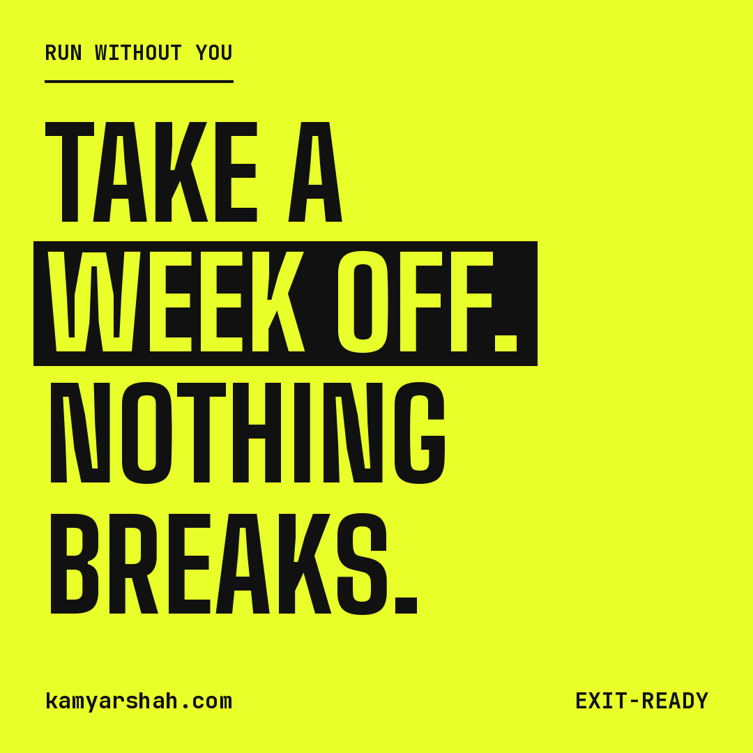 FractionalExecs's tweet photo. Business exit planning starts years before the sale. If the company can't run a week without you, it isn't sellable yet. The fix is systems, not heroics. Make it run without you: https://t.co/t1jfkMiGqB

#ExitPlanning #BusinessSystems #OwnerIndependence #KamyarShah #WCG #VWCG https://t.co/iOdMaN7KCh