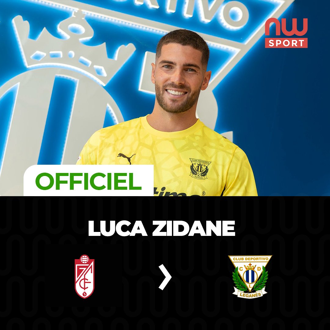 New_World_Sport's tweet photo. Luca Zidane quitte Granada et rejoint Leganés.
Le gardien algérien de 28 ans revient dans la région madrilène après quatre saisons en Andalousie.
#football #mercato #newworldsport #NewWorldTv #INFOSPORT https://t.co/8N1MZqOG1e