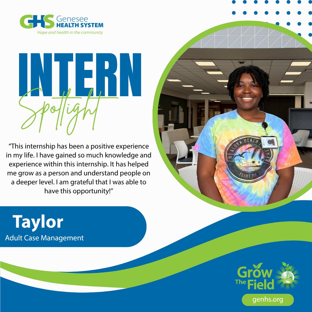 GenHealthSystem's tweet photo. Through her time in Adult Case Management, Taylor has learned more about herself while developing a deeper understanding of the people and communities GHS serves.

Thank you, Taylor, for sharing your experience with #GrowTheField. We're excited to see where your journey leads! https://t.co/Z6Tbg6cRZ7