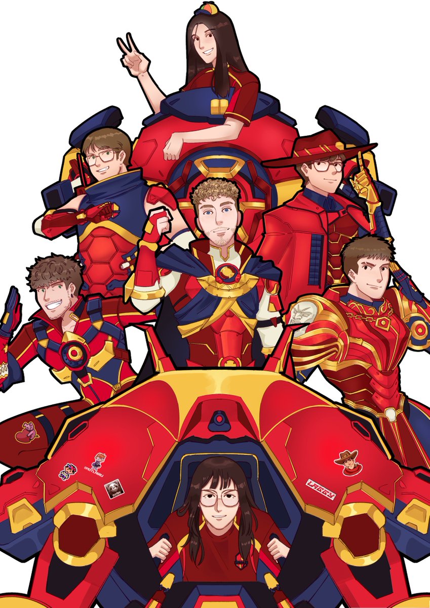 SpainOWWC's tweet photo. Ilustración Oficial: 
Selección Española de Overwatch  🇪🇸
Artist: @NotLairu 🖌️ https://t.co/HNkJXNquM3