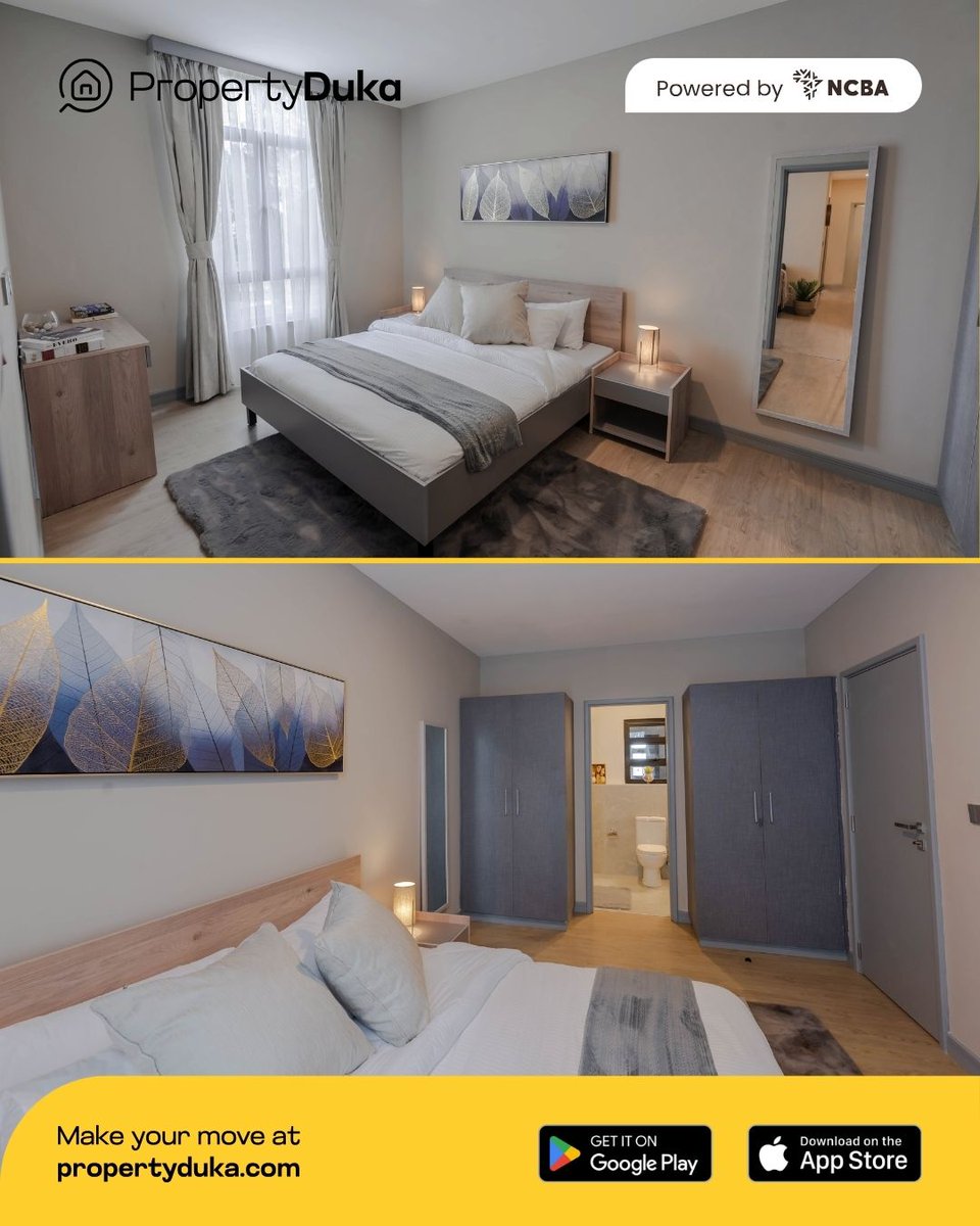 PropertyDukaKe's tweet photo. Modern comfort, secure living, family-ready. 🏡✨
3BR apartment | Pool, gym &amp; playground | Garden views | CCTV security | Parking + water storage
KES 9.25M cash | From KES 83,403/mo (25yrs)
3BR/2BA | Tilisi, Limuru
https://t.co/V1RoUkj7TG
#PropertyDuka #YourMove https://t.co/H7hQDcYrkm