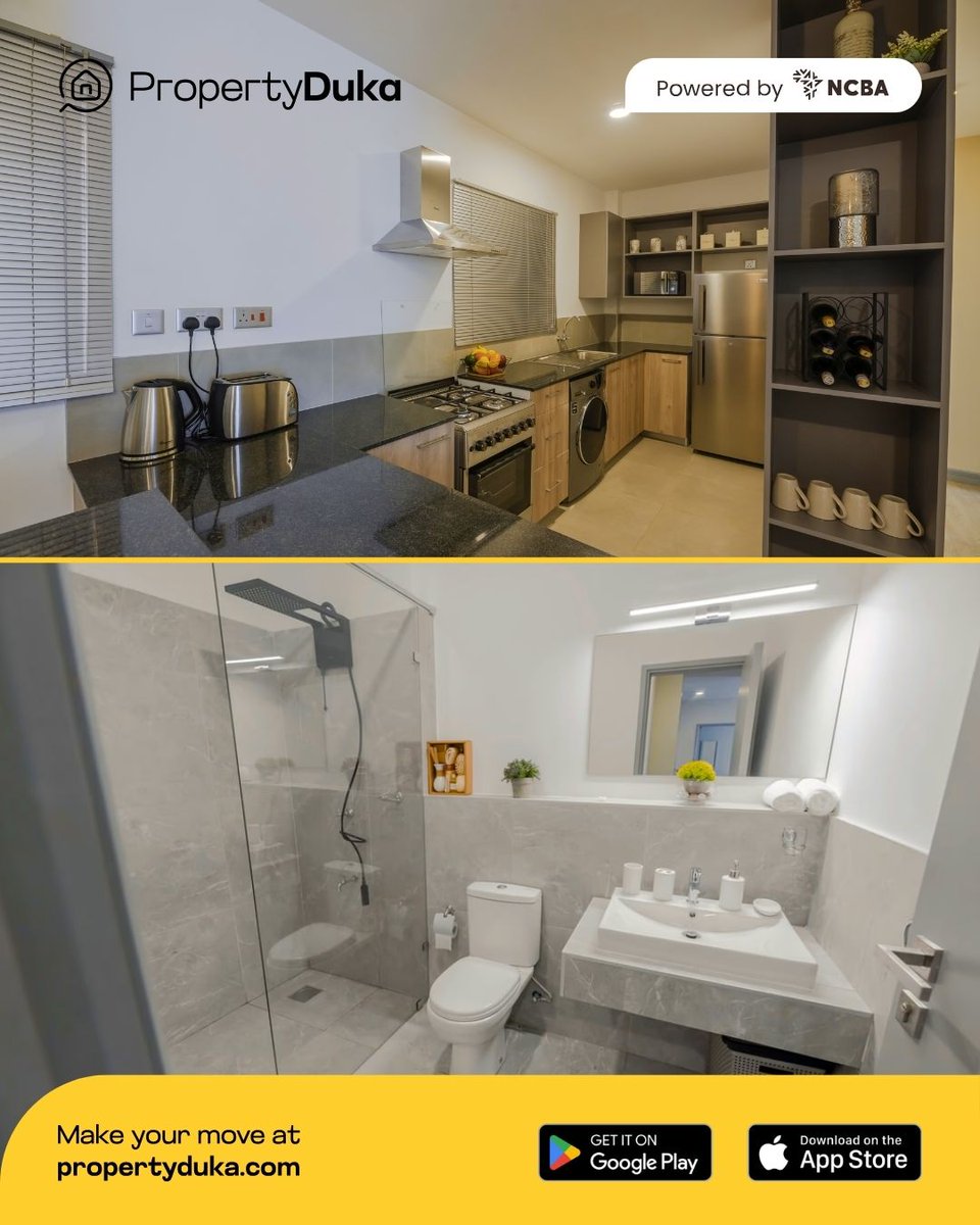 PropertyDukaKe's tweet photo. Modern comfort, secure living, family-ready. 🏡✨
3BR apartment | Pool, gym &amp; playground | Garden views | CCTV security | Parking + water storage
KES 9.25M cash | From KES 83,403/mo (25yrs)
3BR/2BA | Tilisi, Limuru
https://t.co/V1RoUkj7TG
#PropertyDuka #YourMove https://t.co/H7hQDcYrkm