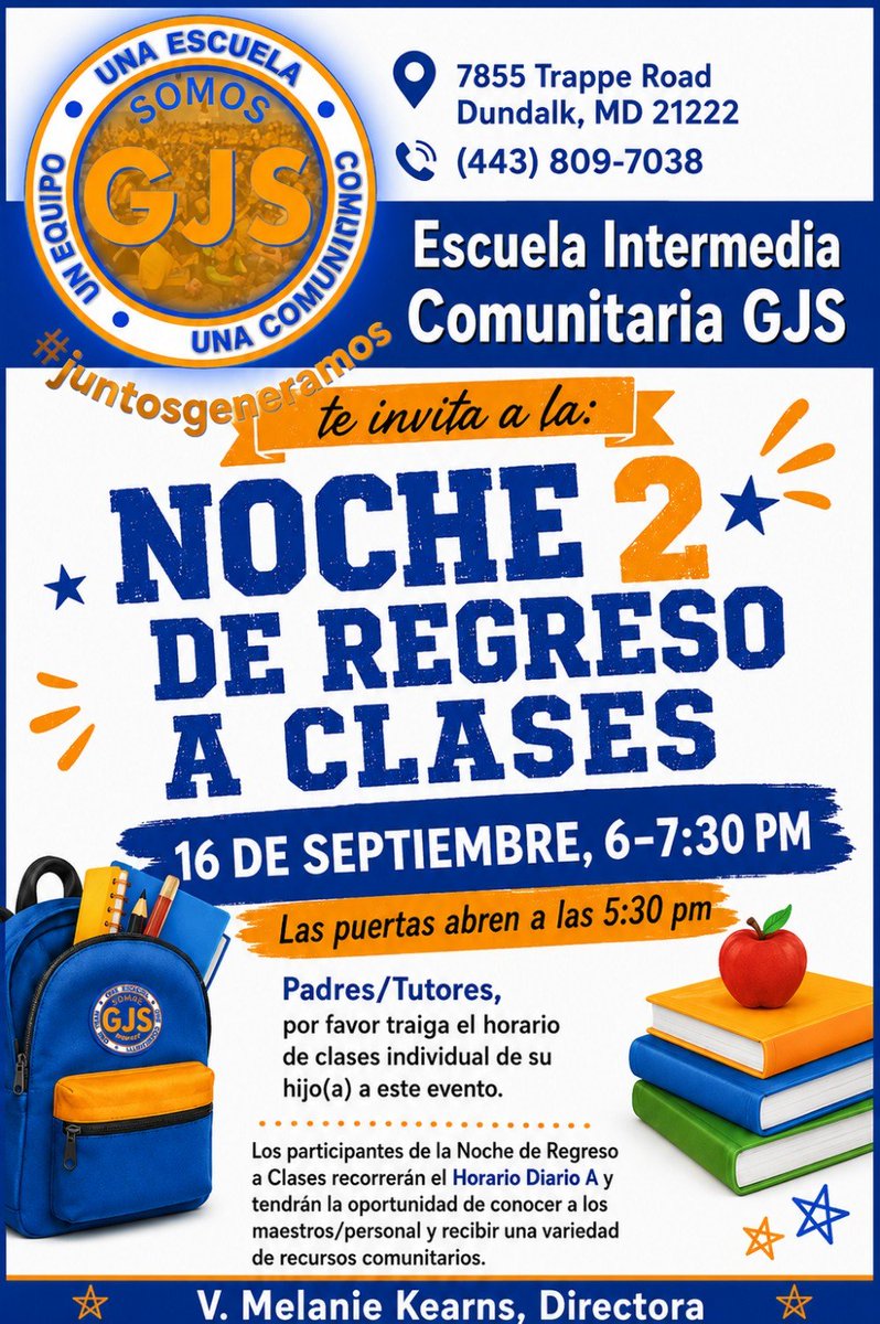 strickerpride's tweet photo. GJS BACK TO SCHOOL NIGHT 2026! BE THERE!!!!! https://t.co/PnLFkHLTPT