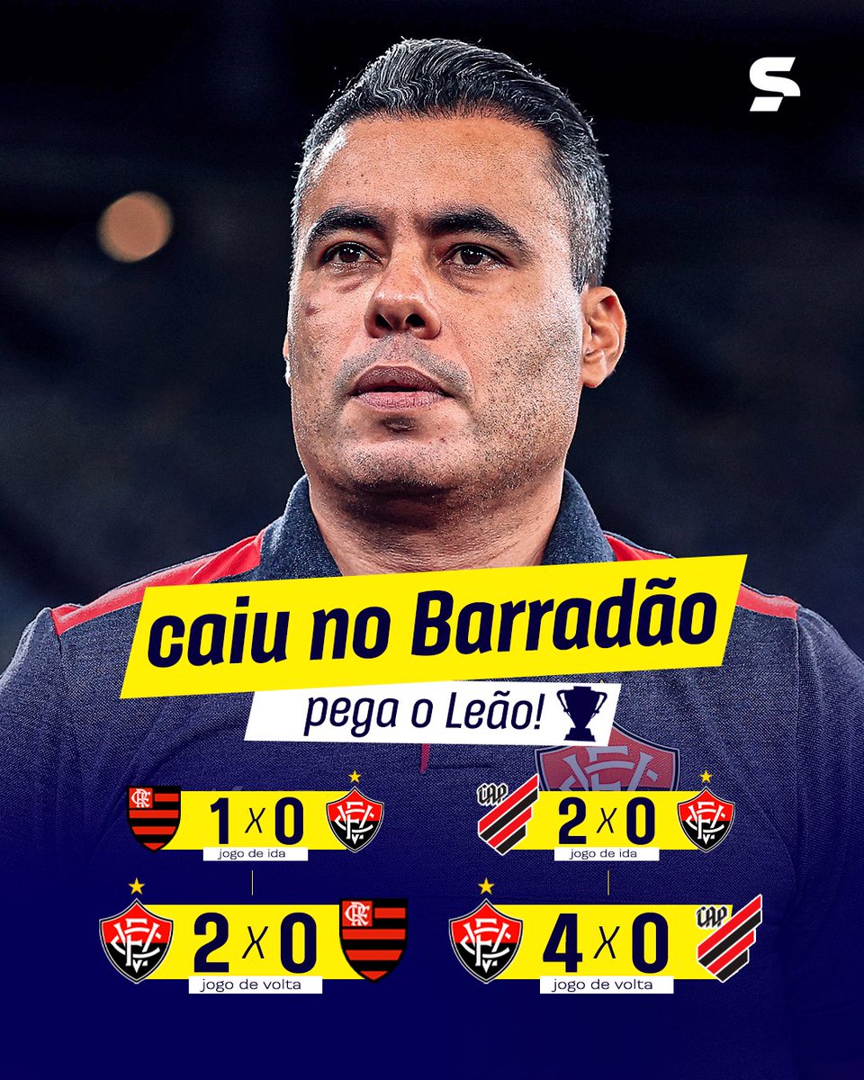 sportv's tweet photo. O VITÓRIA É O TIME DA VIRADA! 🦁🔴⚫

O Barradão é a CHAVE do Vitória nesta Copa do Brasil e foi assim que o Leão construiu mais uma virada pra garantir a vaga nas quartas da competição!

📸: Getty Images

*Contém texto alternativo

#CopaDoBrasilNoSportv #Vitoria #AthleticoPR #FutebolBrasileiro