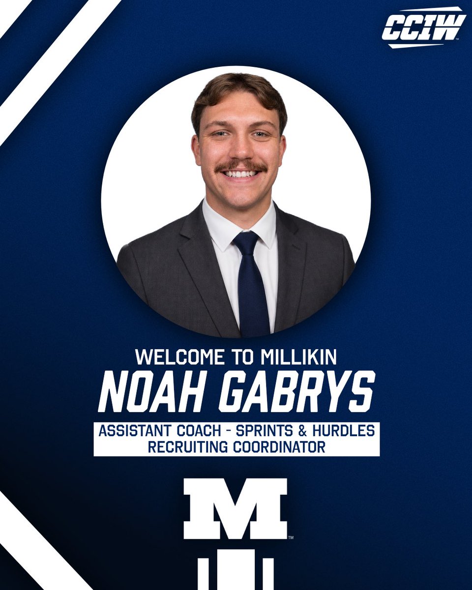 MillikinXCTF's tweet photo. Good things come in ✌️’s

Welcome to our staff TWO new Sprints and Hurdles coaches!

Noah Gabrys joins after being a GA for the Men’s XCTF program at North Central College.

Connor Murphy joins after being at Northern Illinois and UW-Madison as Student Athlete Support!

#faMILLI https://t.co/uKrWnCda3Q