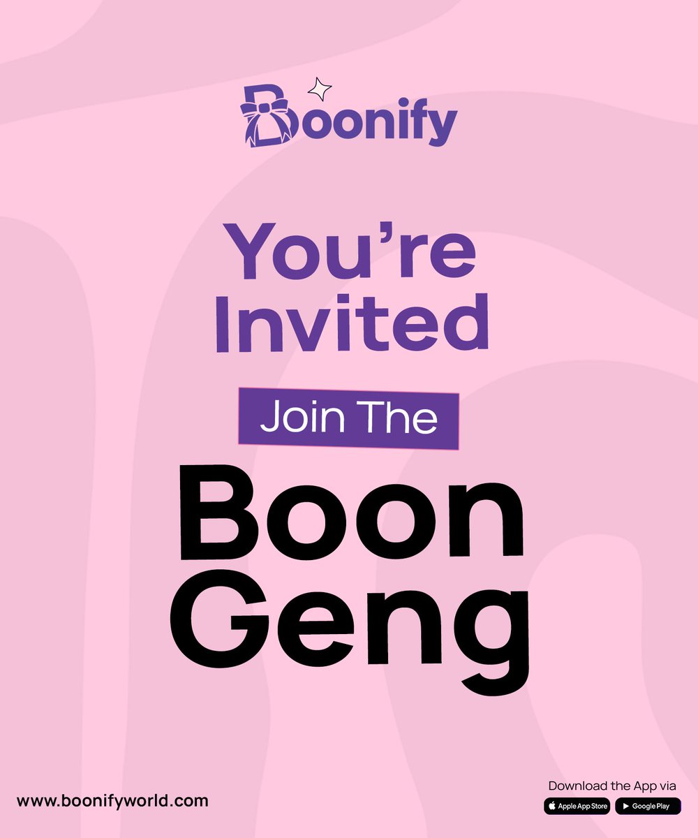 BoonifyWorld's tweet photo. POV: You’re in the Boon Gang.

- You never miss a giveaway.
- You get first dibs.
- You get rewarded.
- You get surprised.

Sounds like your people?

Join us. 💜 #boongeng #boonify https://t.co/fDdY3HgOrC