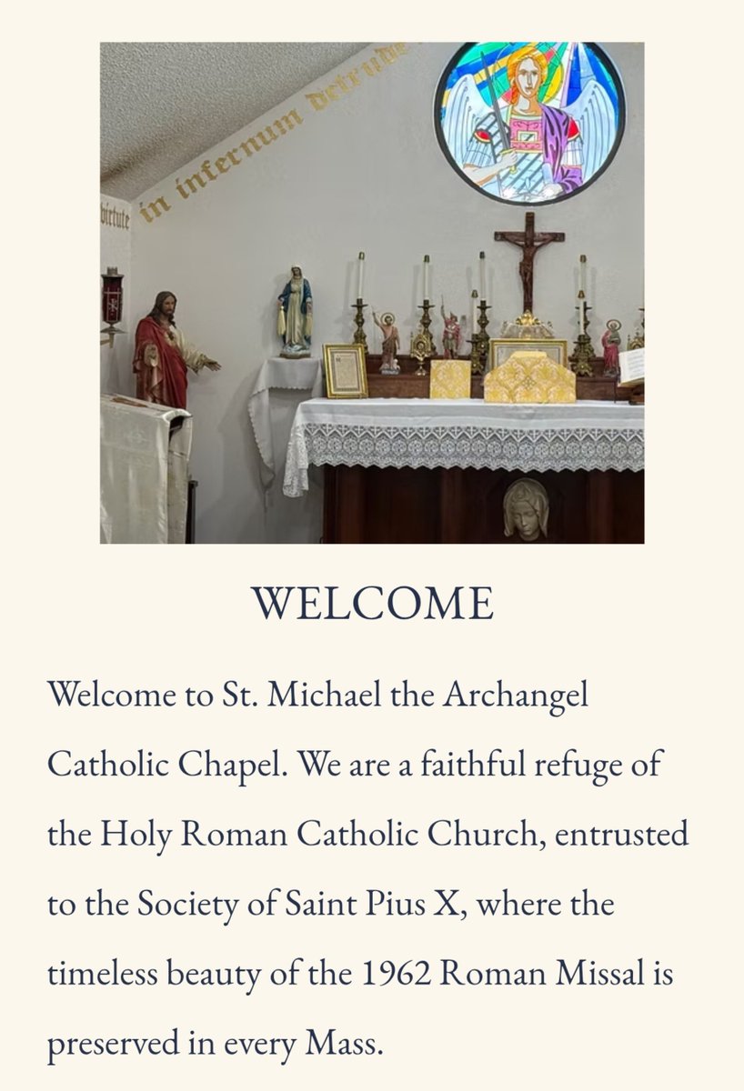 CullumSmith's tweet photo. This new diocesan TLM happens to be 4 minutes from an SSPX chapel that also has mass just once a month. https://t.co/fraOH1Pv5y