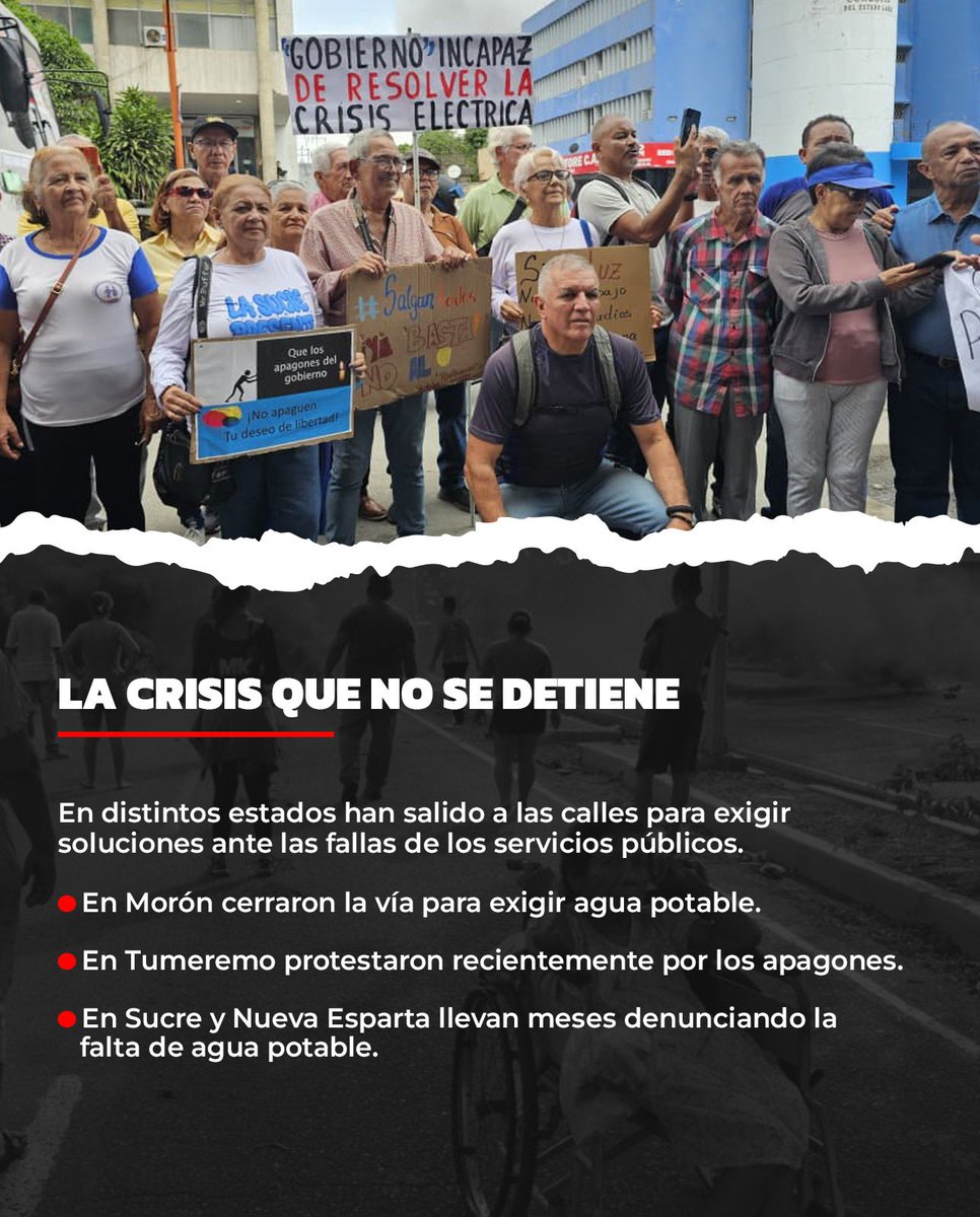 stalin_gonzalez's tweet photo. Los venezolanos llevamos años pidiendo lo mismo, agua, electricidad y servicios públicos continuos y de calidad. Cualquier llamado al ahorro debe ir acompañado de decisiones y acciones que permitan recuperar estos servicios.

La gente ya esperó demasiado. Es tiempo de resultados. Recuperar los servicios públicos es recuperar calidad de vida y darle al país la oportunidad de avanzar.