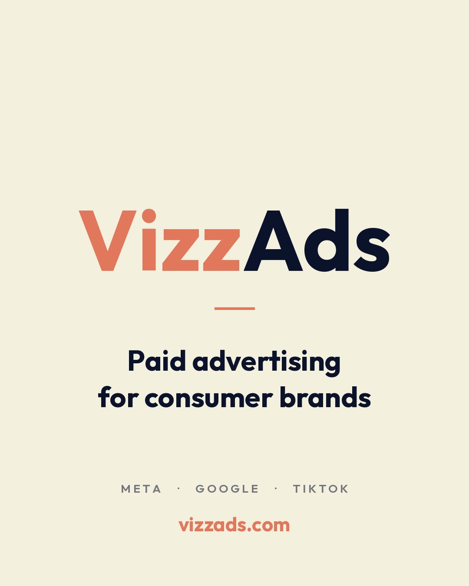 VizzyAds's tweet photo. A growing brand needs a senior media buyer, real creative production, and someone reading what the data says.

Almost nobody at that stage can justify hiring all three. So we run as a fractional version of that team — the functions, not the headcount. https://t.co/SA3EjdWTRV