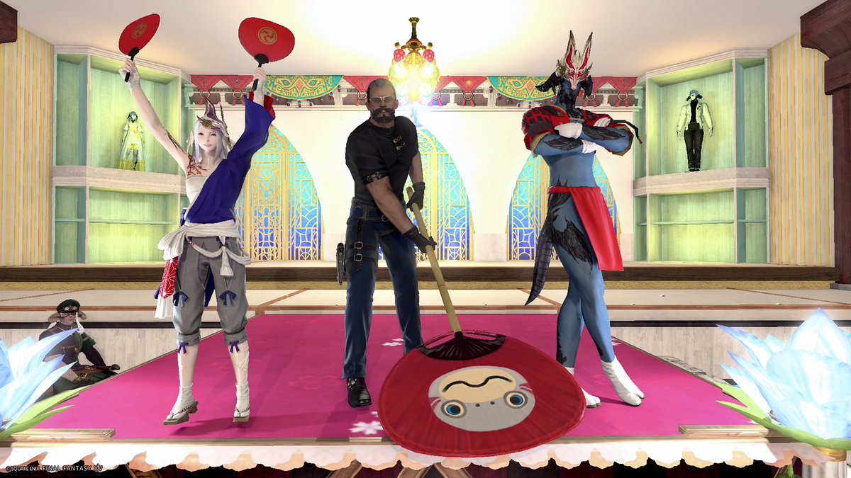HanadaTZ's tweet photo. 2026.0807 FRA
この時選ばれた方がイケおじです。
 #フェアリールームA  #FF14 https://t.co/dYlzlaCvfS