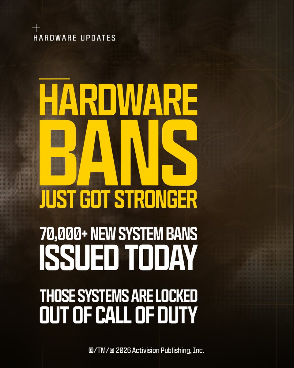 CallofDuty's tweet photo. An update from TeamRICOCHET: https://t.co/MZO6OEmxHO