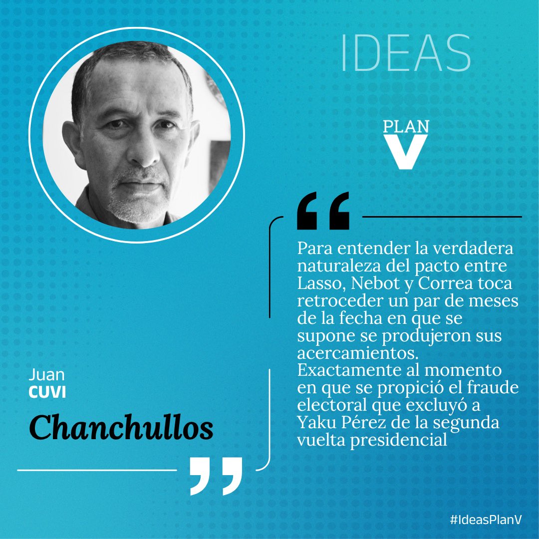 revistaPlanV's tweet photo. #IdeasPlanV | Chanchullos
La nueva columna de opinión de Juan Cuvi. https://t.co/nTyBWgbN31 https://t.co/VFpG6giWdw