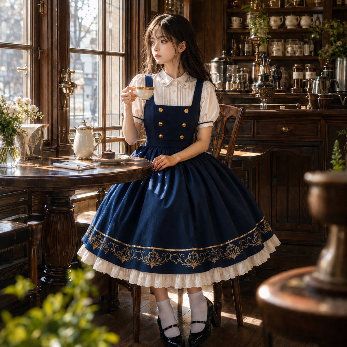 aki__studio's tweet photo. A gentle low-carb morning.

小さな喫茶店の朝いちばん
甘さは少し軽めに、朝の楽しみはそのまま。

#AIイラスト #AIart https://t.co/lbRWrJlF3M