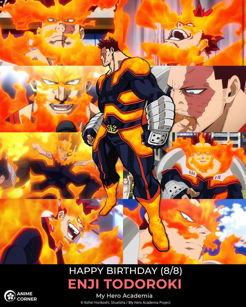 animecorner_ac's tweet photo. Happy Birthday to the former No. 1 Hero, Enji Todoroki! 🔥🎂🔥

Hero Name: Endeavor
CV (JP): Tetsu Inada
CV (EN): Patrick Seitz
Anime: My Hero Academia https://t.co/OrGtDpM2sq