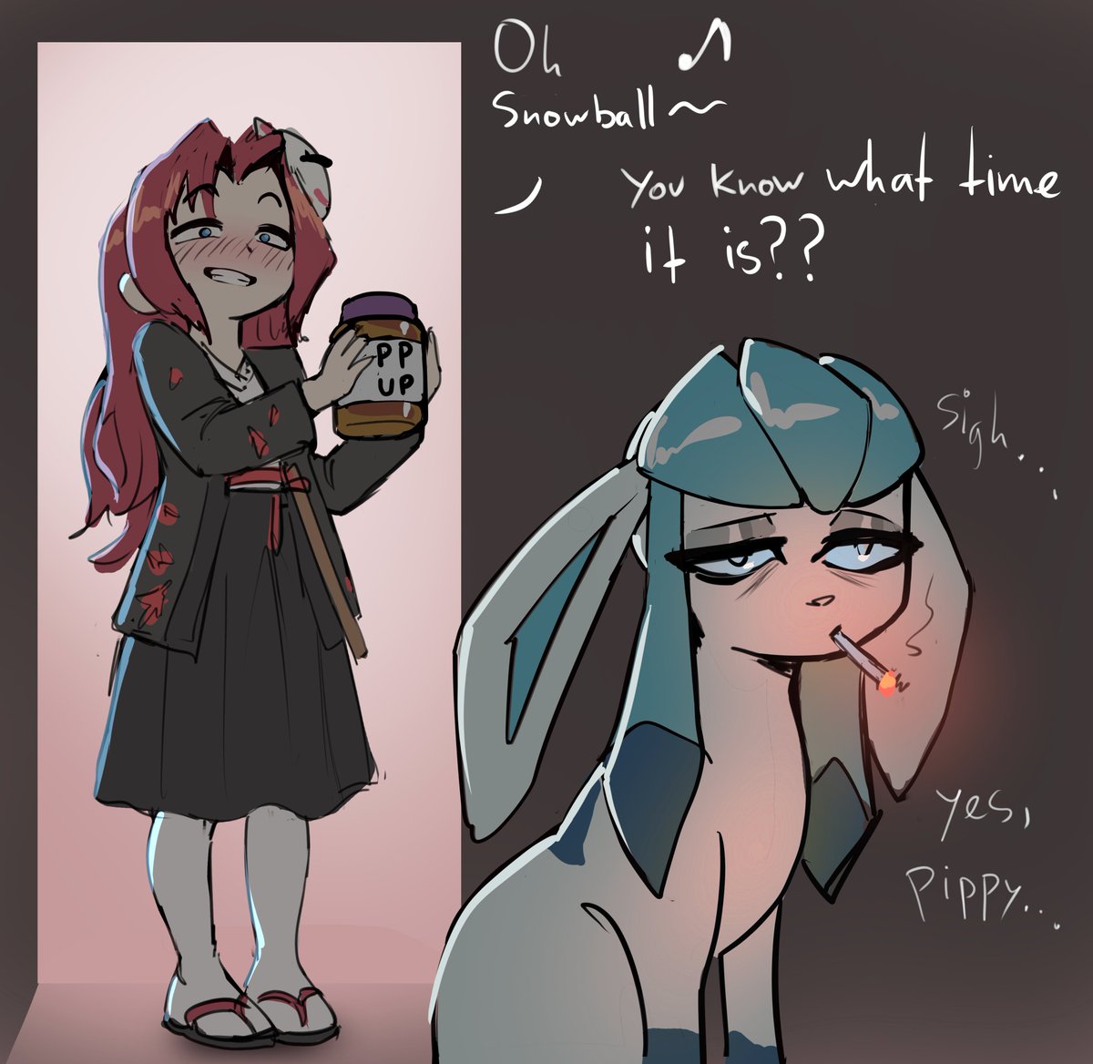 PippyM_'s tweet photo. Wild to get some fanart from my friend @SmugBlueFaun 😭 holy fuck its peak
thank you so much smug ^^ https://t.co/pW22aWn5Re