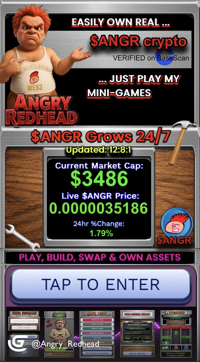 ANGRcoin's tweet photo. EASILY OWN MY $ANGR TOKEN FOR FREE!  “Let’s Grow Together”

Simply by playing my Mini-Games 

✅trusted Linktree site👇

https://t.co/MkRRBzsYtC https://t.co/7U4iv6enSg