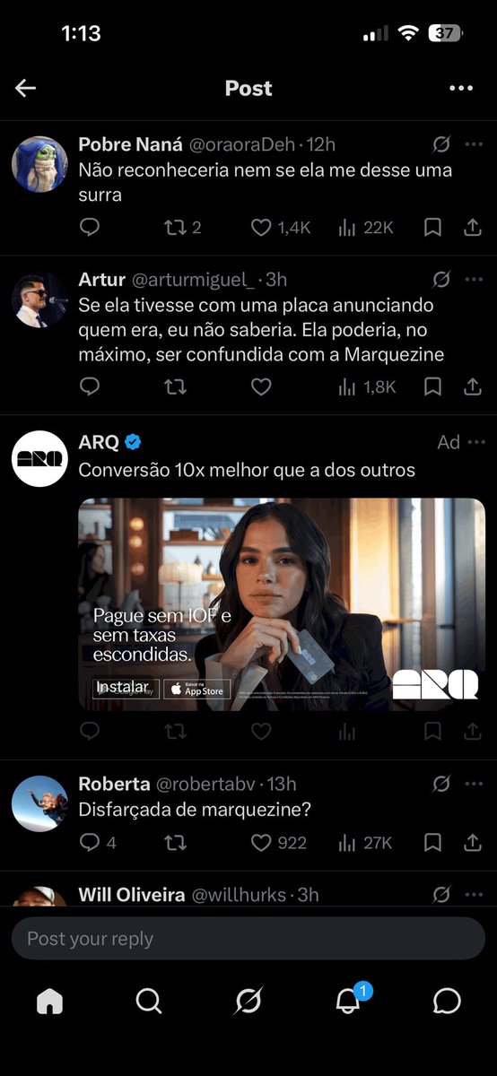 meninadferro's tweet photo. @arturmiguel_ @Jujuca1987 Moço kkkkkkkkkkk a propaganda kkkkkkkkkkk https://t.co/bzjYFezjsh
