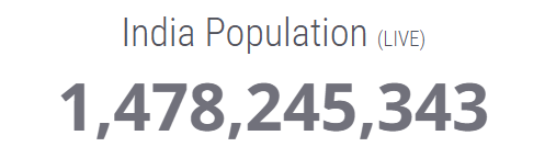 india_plus_'s tweet photo. India population has now reached 1.47 billion. https://t.co/cW8d7ZwYey