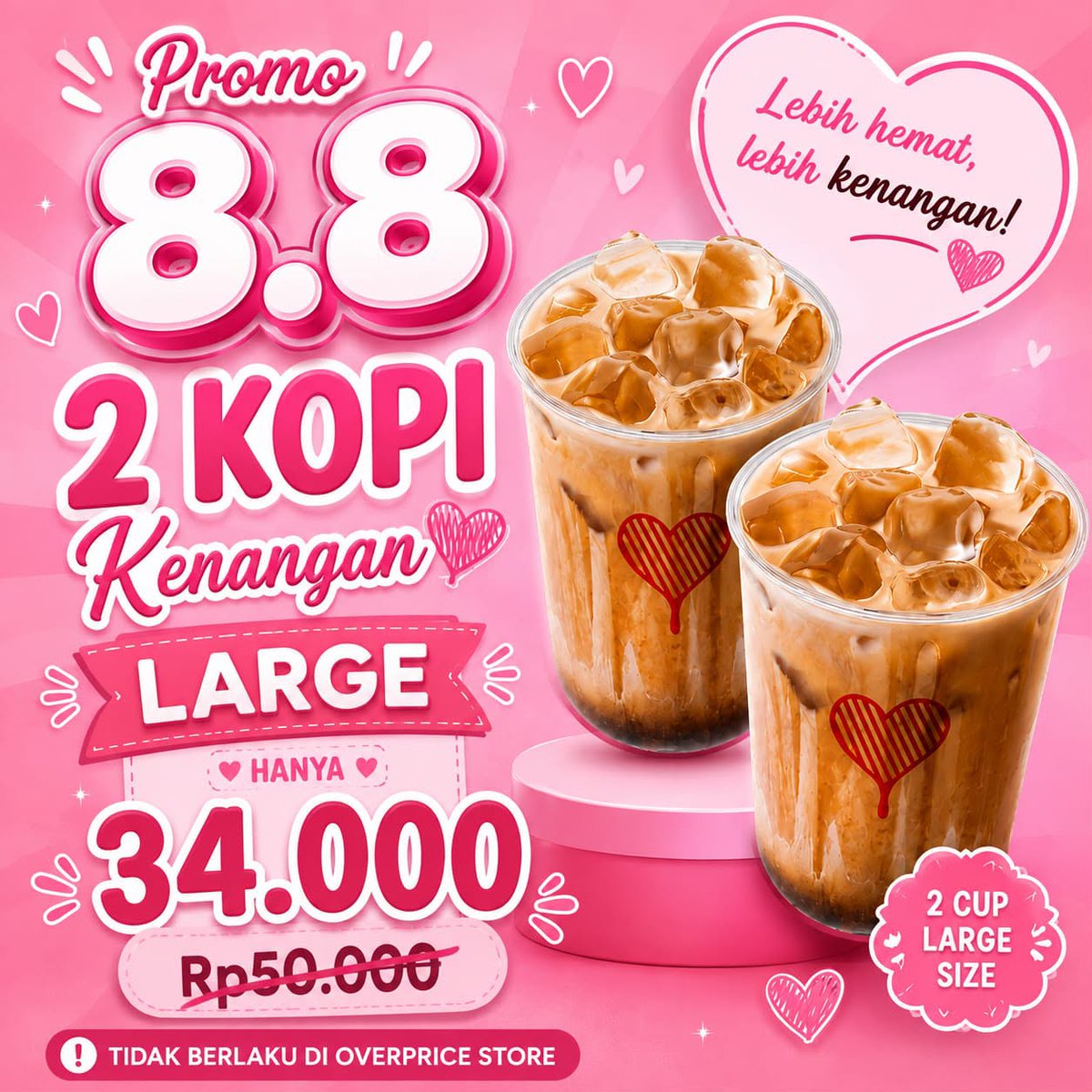 caacamarica's tweet photo. *PROMO 8.8 SYARAT &amp; KETENTUAN*
• Promo hanya berlaku 08.08
• Wajib kirim screenshot promo ini saat chat
• Tidak mengirim screenshot = harga dihitung satuan
•  Tidak berlaku di outlet dengan biaya tambahan (Mall, Bandara, Rest Area, &amp; Outlet Elite). https://t.co/Sy8oNbwhi1