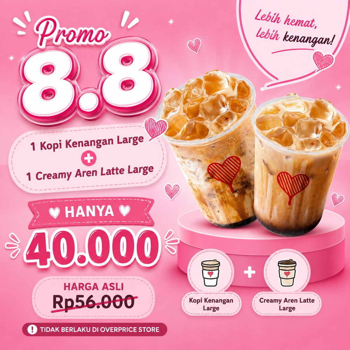 caacamarica's tweet photo. *PROMO 8.8 SYARAT &amp; KETENTUAN*
• Promo hanya berlaku 08.08
• Wajib kirim screenshot promo ini saat chat
• Tidak mengirim screenshot = harga dihitung satuan
•  Tidak berlaku di outlet dengan biaya tambahan (Mall, Bandara, Rest Area, &amp; Outlet Elite). https://t.co/Sy8oNbwhi1