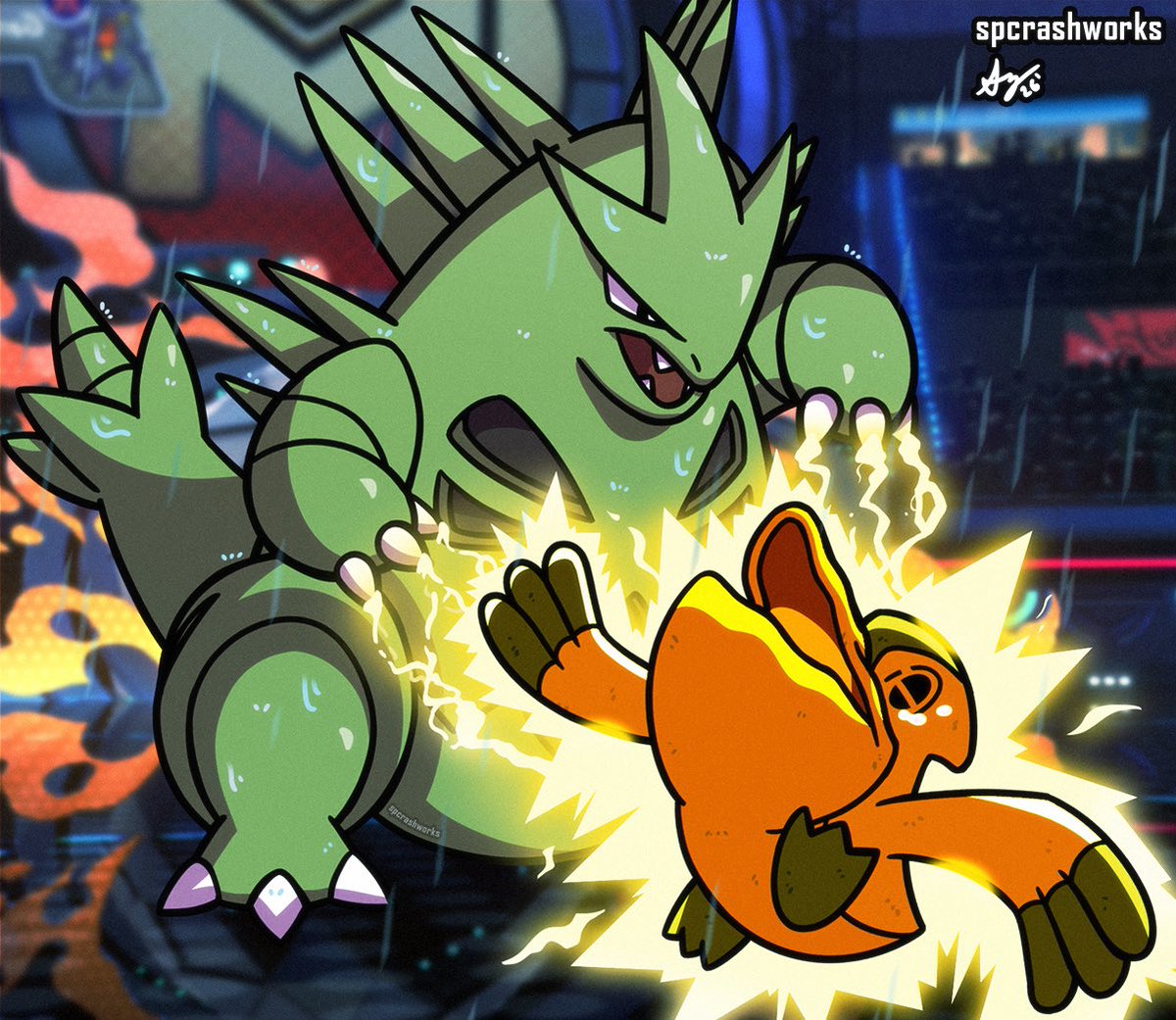 spcrashworks's tweet photo. After finishing so many, here’s a thread of all the Pokémon Champions art I’ve drawn 🧵 https://t.co/V0O7ITJloz