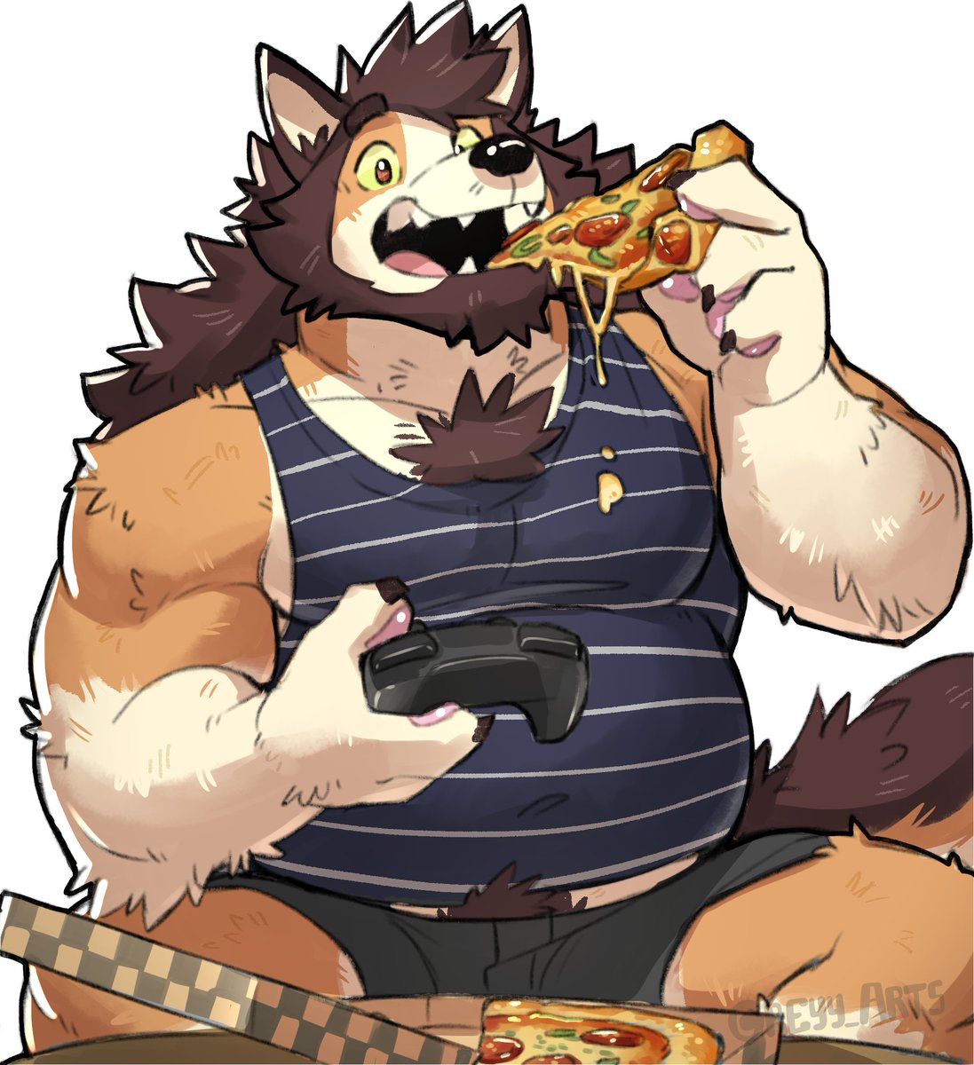 greyy_arts's tweet photo. Game night snack 🍕

For: @Rakucito https://t.co/2XKDfYeBX3