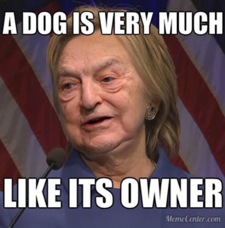 DemsAreSheep's tweet photo. @WesternLensman Is it just me, or does Hickory Benghazi look like Slick Willy now just with long hair, maybe he's transitioning? Well, she looks like Soros, too. Evil is SO ugly, and it comes out of her every pore. https://t.co/gx3lWBPLbg