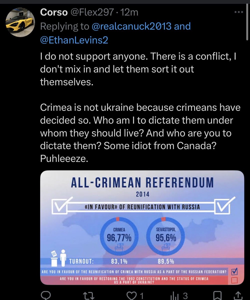 realcanuck2013's tweet photo. @Flex297 @EthanLevins2 Corso, this is further proof that u  support Russian soldiers raping women &amp; children in Ukraine. Thank you for substantiating my claim in real time. You are a Slovakian nazi that supports Russian nazism. 

Crieman referendum, are u that stupid? This was orchestrated u Nazi fuck https://t.co/s8JO0pyQUn