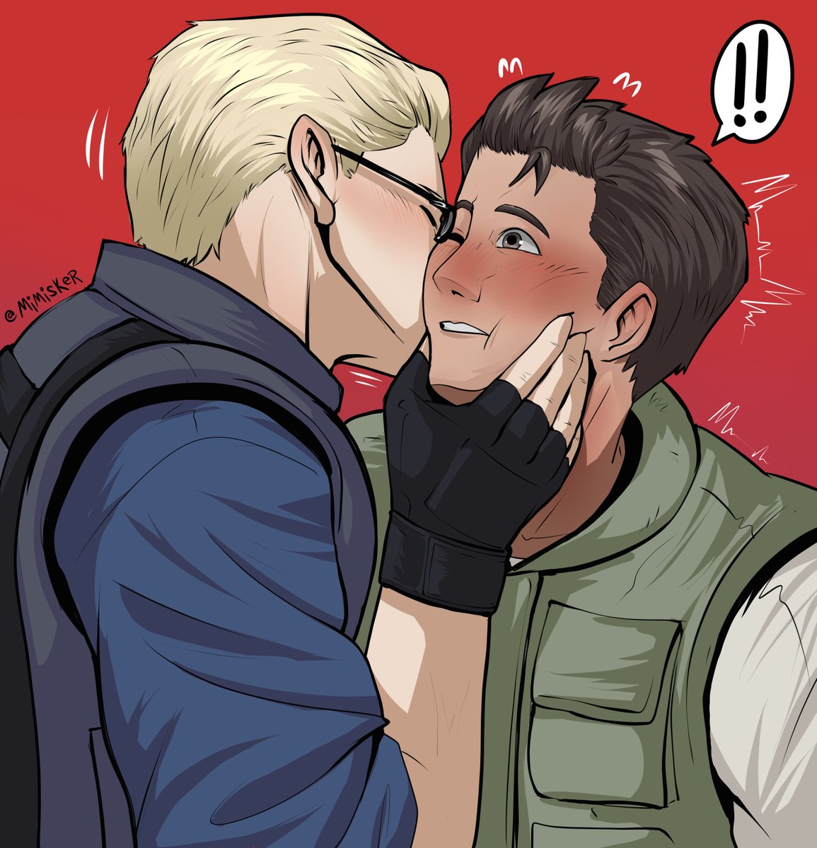 Mimisker's tweet photo. late night drawing❄️
#ResidentEvilㅤ  #REBHfun #AlbertWesker #ChrisRedfield #chrisker #fanart https://t.co/sYaC8pmjSb