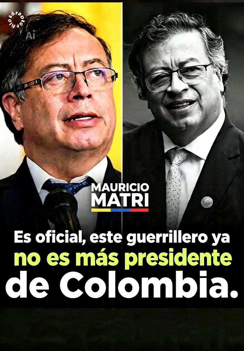 mauriciomatri's tweet photo. Es oficial, este gran hijueputa guerrillero terrorista ya no es el presidente de Colombia... https://t.co/lGkzP1liPo