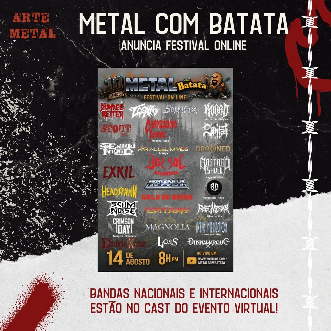 Blogartemetal's tweet photo. Tem coisa boa chegando! Confira no link (Instagram na bio e stories):
https://t.co/ie15V4XB9H
#metalcombatata #heavymetal #classicrock #artemetal #metalnacional https://t.co/tlfWk656e5