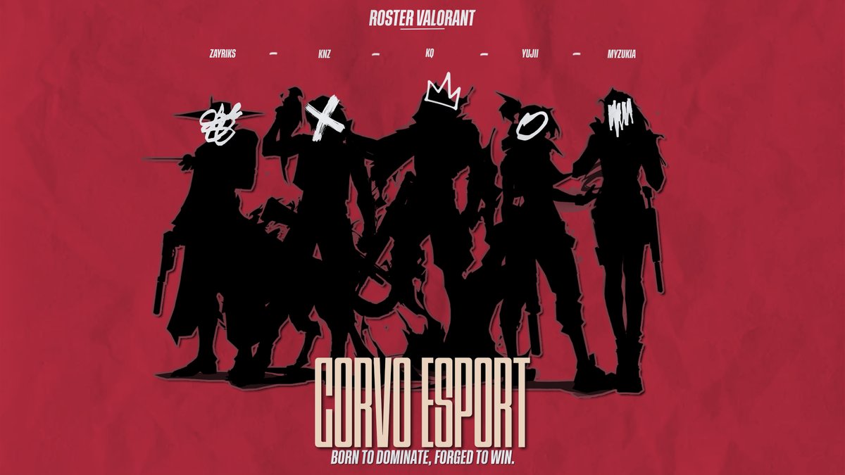 CorvoEsport's tweet photo. @jamorant_france @Yujii_vlr @KenzyMihoub @Myzukia_ @Zayriks @21_nifty #CVOWIN https://t.co/Gts8Sbuhxp