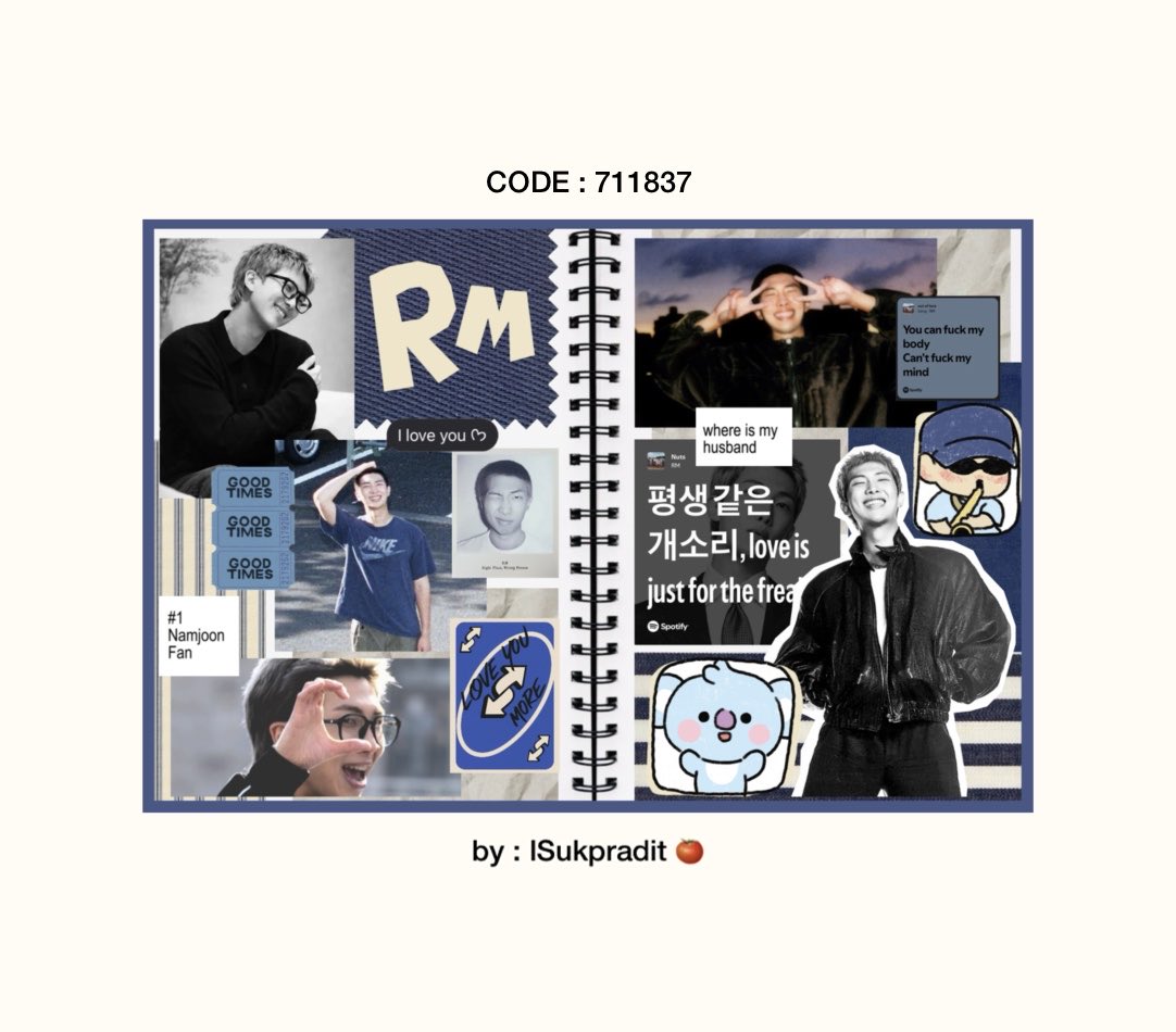 ISukpradit's tweet photo. My husband is coming 😌

pls rt before use <3

giveaway ( @ ตู้ moshimoshi )
Namjoon bts / sticker 4 x 6

💌code: 711837

♡ for personal use only 

ปริ้นแล้วมาอวดกันนะคั้บบ •ᴗ•

#artworkอาร์มี่ #MoshiMoshi #bts https://t.co/F3lhvpg4aN