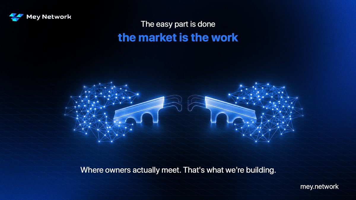Mey_Network's tweet photo. The liquidity gap in tokenized real estate is not a flaw in the idea. It is the opportunity still sitting there. 

Tokenizing a building is the easy part. Building the market where owners actually meet is the work. 

That is the part we are here for. $MEY. https://t.co/uCoQ3Emad6