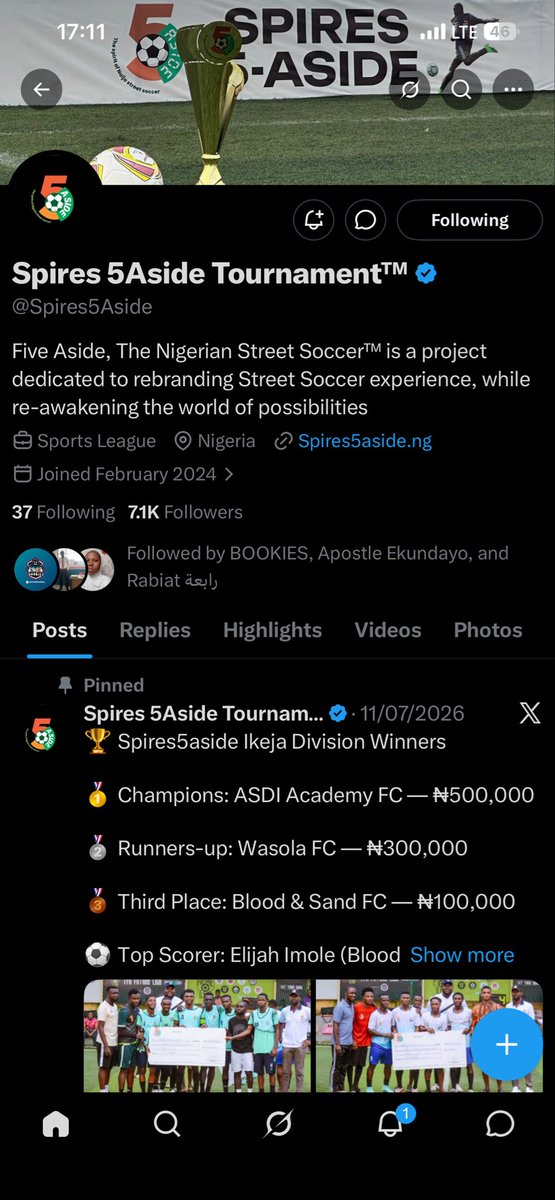 MagnusMaurice2's tweet photo. @FOR_A_REASONS @Spires5Aside 7039803419
OPay https://t.co/j47YRQl2mJ