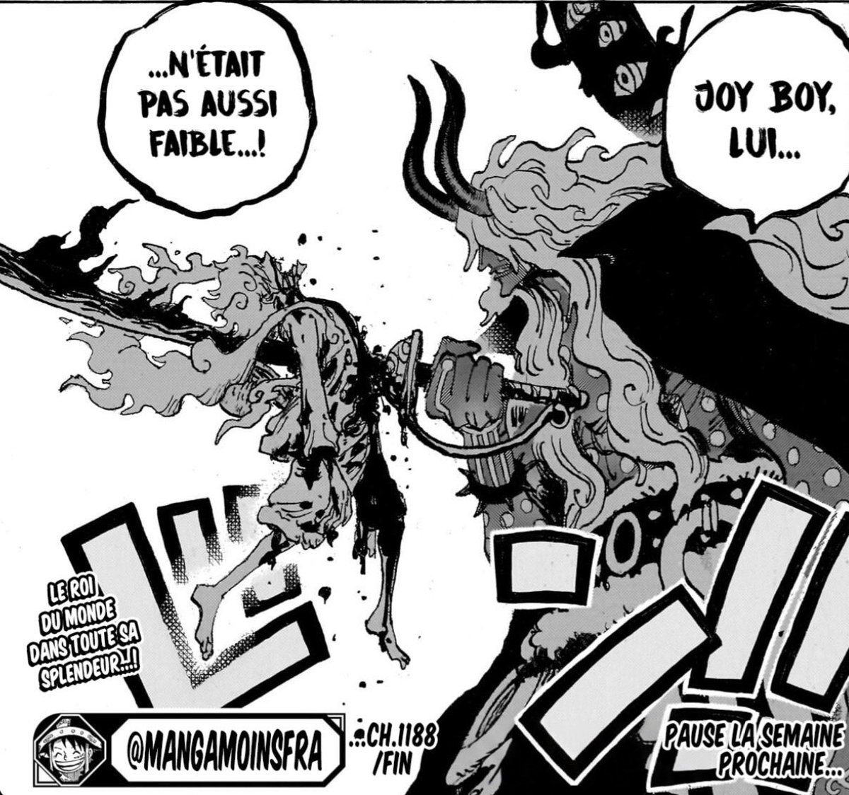 Noah46230's tweet photo. @doflaFR @Le__Sensei Ok donc si pour toi luffy peut se regen sans problème après s’être manger ça beh franchement tant mieux pour toi. Moi perso si on me sert de la merde je fais pas semblant https://t.co/nM2iMb4Dqx