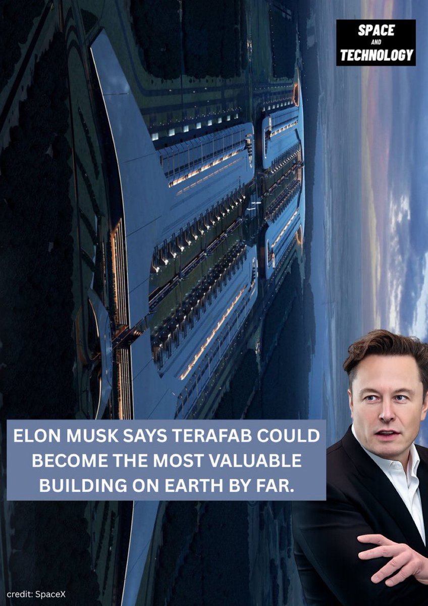 chatDogecoin's tweet photo. SpaceX and Tesla have officially announced that Terafab will be built in Grimes County, Texas. 
The first phase will receive a $16.8 billion investment and is expected to create at least 3,000 jobs. https://t.co/R147NkgRMg