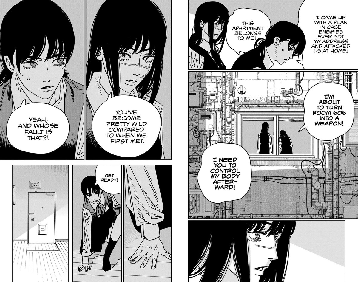 Ichigo_WD's tweet photo. Asa &amp; Yoru lived as Devil Hunters for months and became fairly close, but we never really got to see any of that.

The CSM Part 2 anime really needs to expand more on this in order to better show that they actually did become friends during that time. https://t.co/X6iAqBih2p
