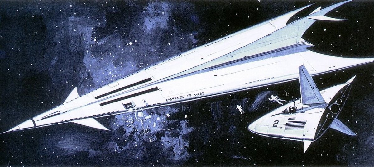 70sscifi's tweet photo. Ed Valigursky, "Empress of Mars," 1960s https://t.co/JdOCvqAQ2n