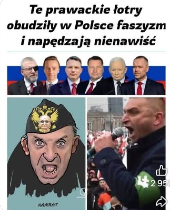 milusia51's tweet photo. @MaciejWojcxee @SaneckiBog98774 @GiertychRoman Brunatna hołota podnosi łby 🤢🤢🤢 
konfedeSracje i pissDy to :  tyfus, dżuma, aids,cholera i schizofrenia razem wzięte, w dodatku naziolem i faszyści ‼️" Auschwitz nie spadł z nieba" 😭 https://t.co/1MHKVJoITc