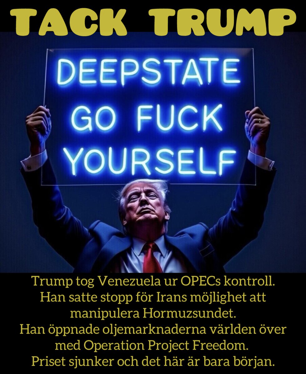 SawaChikamoo's tweet photo. @moderaterna Tidö förstod att Trumps insats i Hormuz skulle leda till prisfall.
Därför blev de tvungna att erbjuda sänkt skatt som förklaringsmodell. https://t.co/upApkErnln