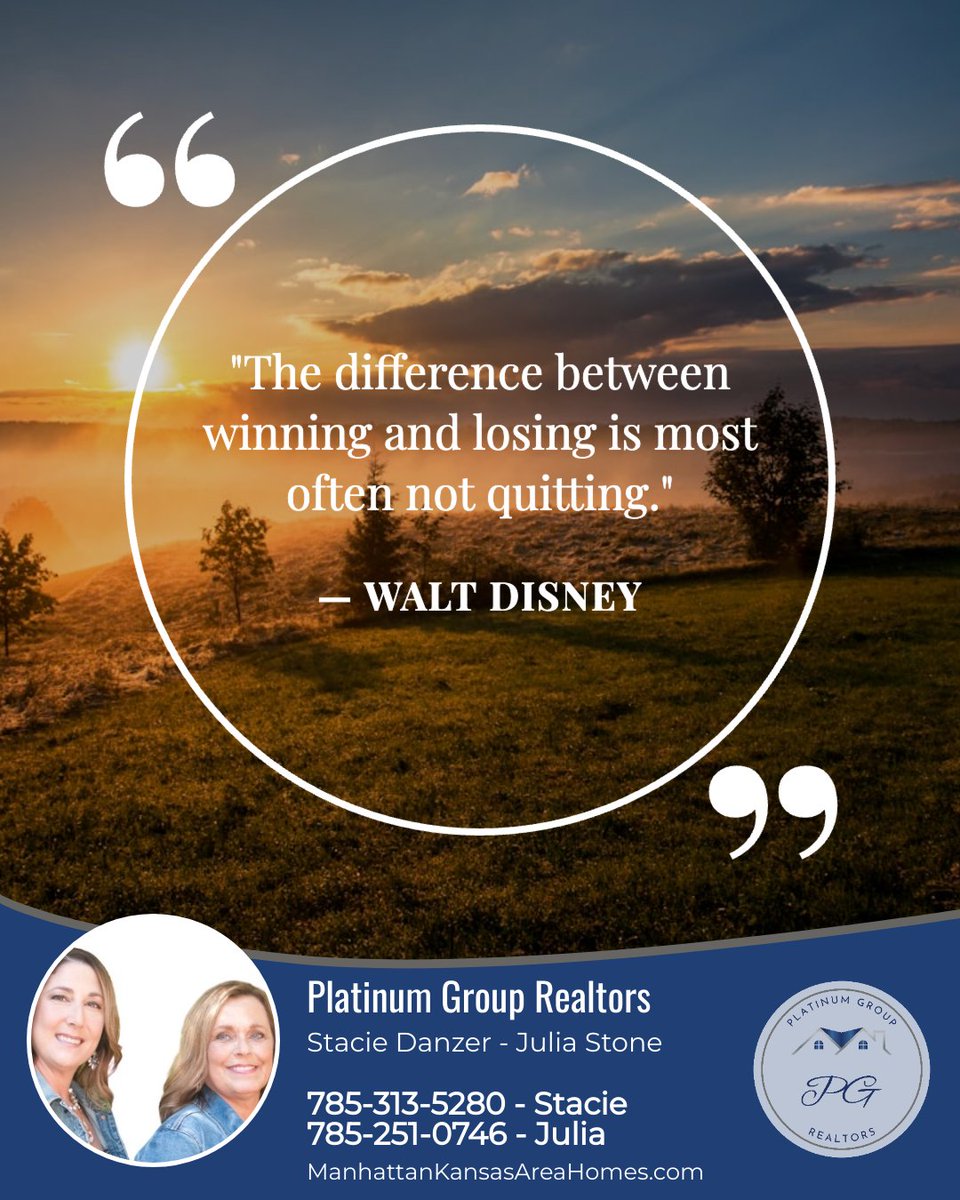 StacieDanzer's tweet photo. The difference between winning and losing is often not quitting. It's about perseverance through challenges, setbacks, and failures. Keep pushing forward, because the real difference lies in simply not giving up.

#sellmyhouse #homesforsalemhk #homesforsalenearme https://t.co/2axaE5LApP