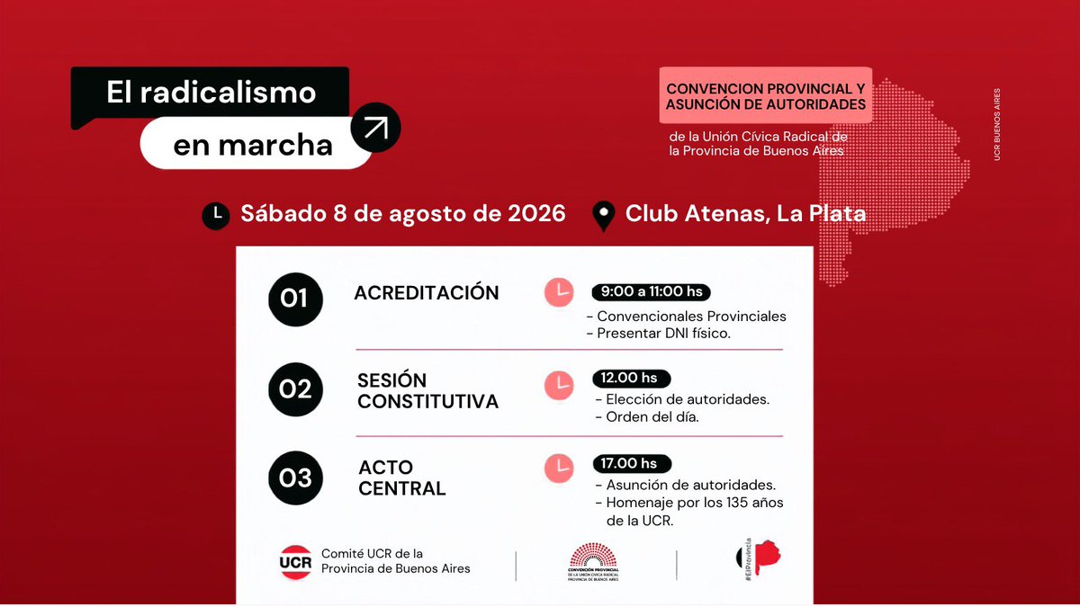 EmiBalbin's tweet photo. Mañana empieza una nueva etapa para el radicalismo bonaerense. Asumimos la responsabilidad de fortalecer nuestro partido y construir una alternativa seria para los bonaerenses. Tenemos la experiencia, vocacion y el compromiso para hacerlo. El desafío recién empieza. https://t.co/mfiMMsnRg9