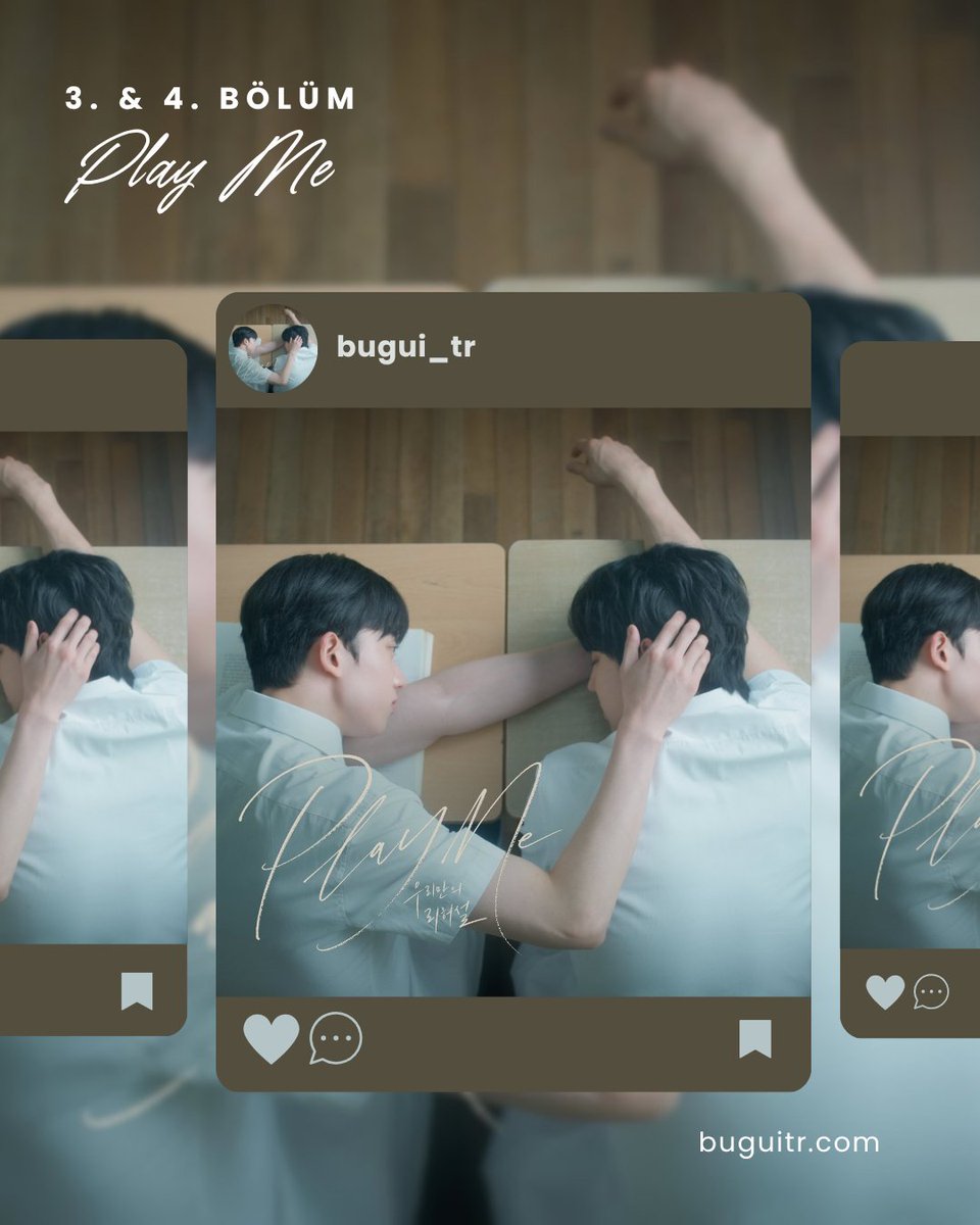 Bugui_tr's tweet photo. 🌈 PLAY ME • 3. &amp; 4. BÖLÜM 🤎

Çeviri : @haitangyon 

#우리만의리허설 #PlayMe

Keyifli Seyirler 🤍✨
🔗: https://t.co/DRFJkqCnAf https://t.co/GKJIqpcAB8
