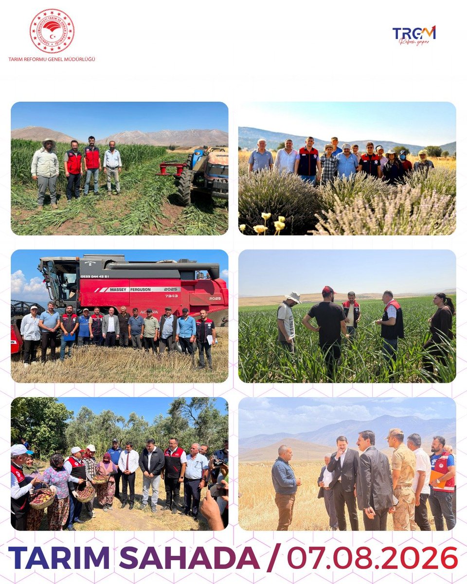 trgmresmi's tweet photo. #TarımSahada 8️⃣5️⃣. Buluşma 🤝

​🌾 Geleceğin Üretimini Sahada Birlikte Planlıyoruz! 🚜
​
"Cuma Buluşmaları" kapsamında bir kez daha personelimiz ile üreticilerimiz bir araya geldi. Görüşmelerde öne çıkan başlıklar;

📊 Tarımsal Üretim Planlaması: Bölgelerimizin toprak yapısına, su kaynaklarına ve iklim koşullarına en uygun, sürdürülebilir üretim modelleri değerlendirildi.
✅ Tarımsal Desteklemeler: Üreticilerimizin emeğini güçlendirecek güncel hibe, prim ve tarımsal destekleme modelleri hakkında detaylı bilgilendirmeler yapıldı.
🔥 Orman Yangınlarıyla Mücadele: Son dönemde insan kaynaklı artış gösteren orman yangınlarına karşı alınabilecek önleyici tedbirler, saha güvenliği ve yang��n sonrası yapılması gereken rehabilitasyon adımları çiftçilerimizle paylaşıldı.
​Ormanlarımızı korumak da tarımsal geleceğimizi güvenceye almak da hepimizin ortak sorumluluğu. 

Sahada alın teri döken tüm üreticilerimize ve çalışma arkadaşlarımıza teşekkür ederiz.

@TCTarim