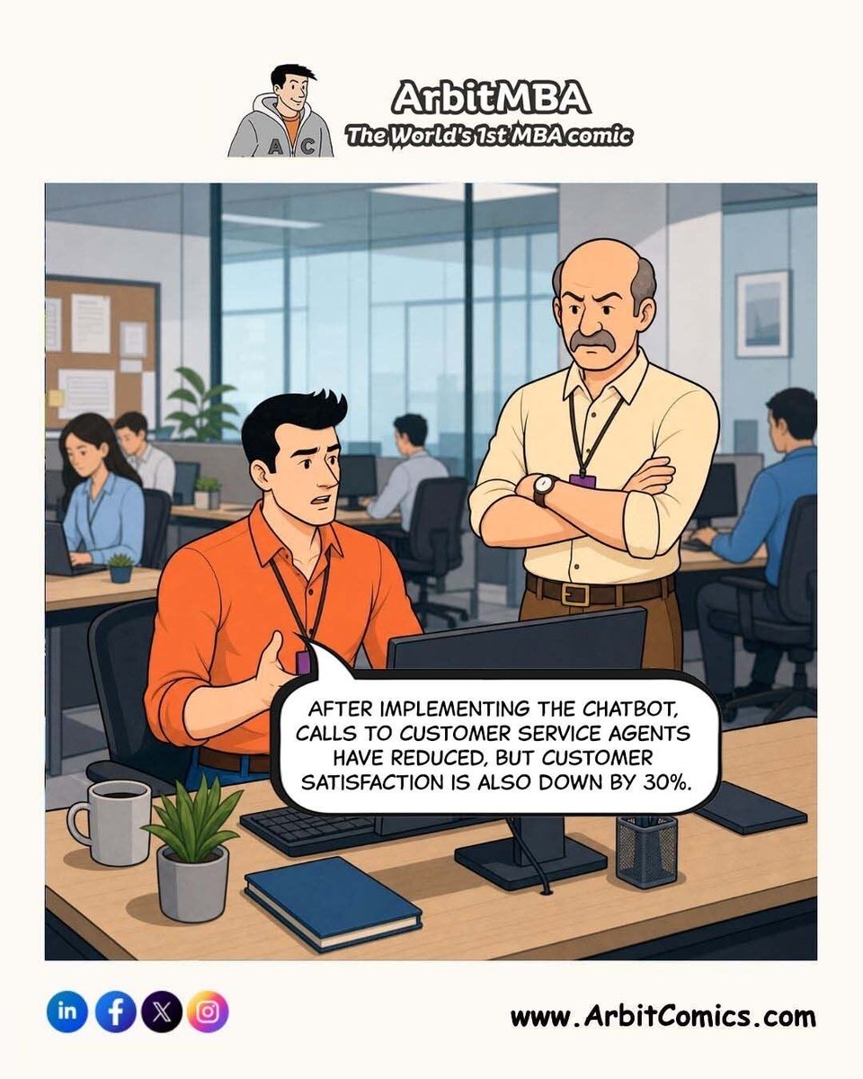 ArbitMBA's tweet photo. Quarterly goals hit differently.
#AIatWork #OfficeLife #CorporateHumor #TechMemes #ArbitMBA https://t.co/kq10iNQfOo