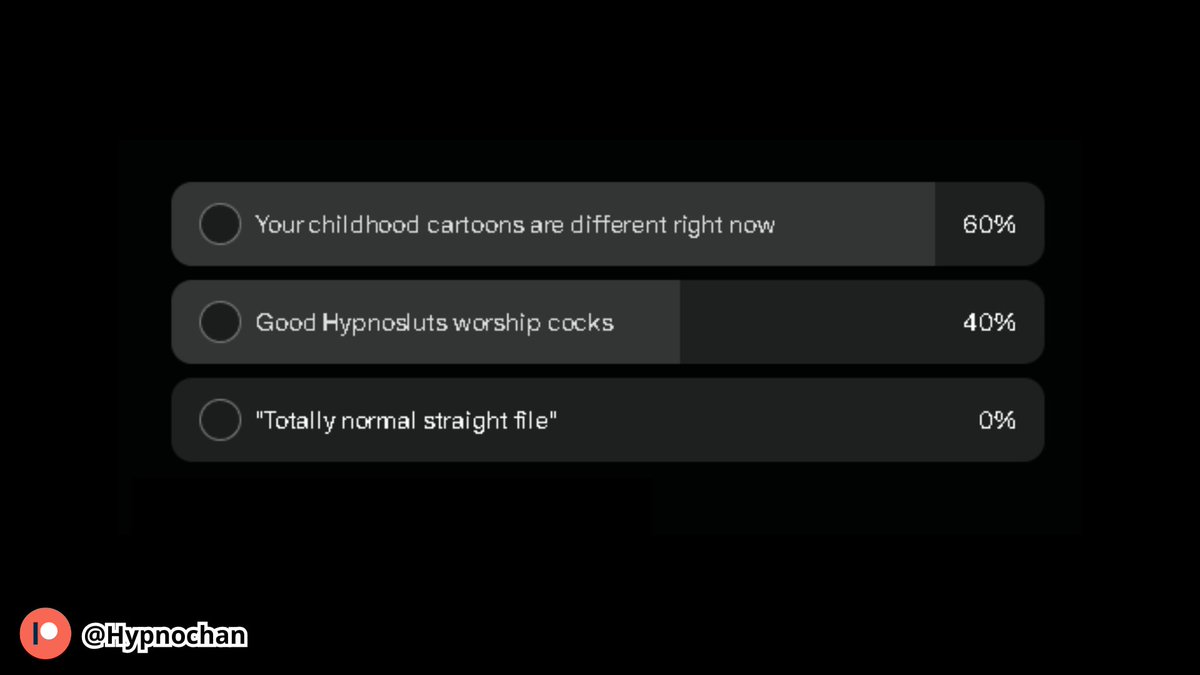 HypnochanUwU's tweet photo. We have until the end of the week to decide what filthy file gets made next.

Want to push the vote where it really belongs?

Patreon members can vote and lock in the next drop.

Come be a good little voter for me →
https://t.co/xTyQNptTmm

Don’t just watch the poll… own it. 😝 https://t.co/2CcjKAPUF3