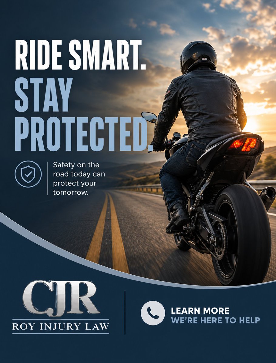 ChrisRoyJr's tweet photo. Every rider deserves a safe trip. Staying alert and visible can help reduce the risk of an accident. Learn more today.
#MotorcycleSafety #RideSafe https://t.co/JHme7vvoJ0 https://t.co/p9rNQNjgbR